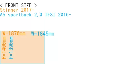 #Stinger 2017- + A5 sportback 2.0 TFSI 2016-